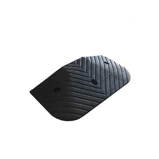 Speed Hump End Cap - Heavy Duty - Black-H75mm (Each) Carousel 1