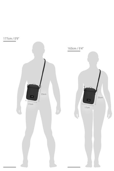 Pacsafe GO Anti-Theft Recycled Festival Crossbody Bag Jet Black Carousel 10