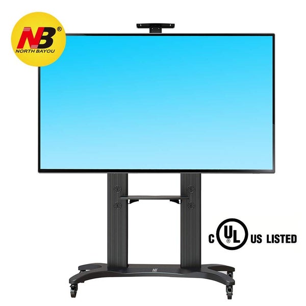 North Bayou Luxury Heavy-duty Aluminum Alloy TV cart for 55 to 80” Flat TV Carousel 2