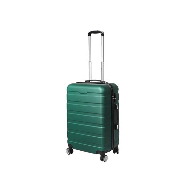 Slimbridge 20" Carry On Luggage Case Suitcase Travel TSA Lock Hard Shell Green Carousel 1