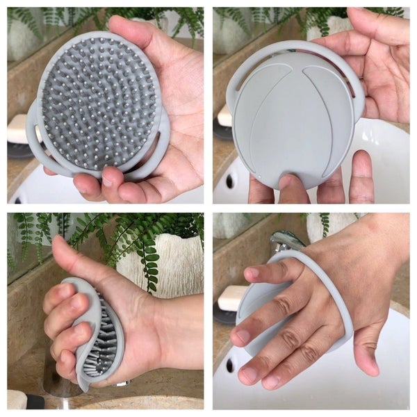 Haakaa: Silicone Shampoo Brush - Grey Carousel 2