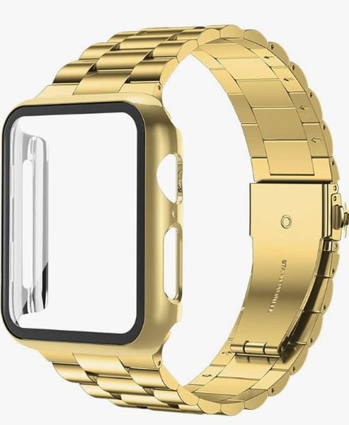 Stainless Steel Watch Bands For Apple Watch 49/46/45/44 & 42(S3/2) Color Gold64430062775937110