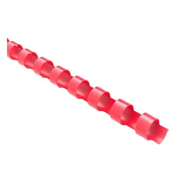Icon Binding Coil Plastic 6mm Red Pack of 100 Carousel 1