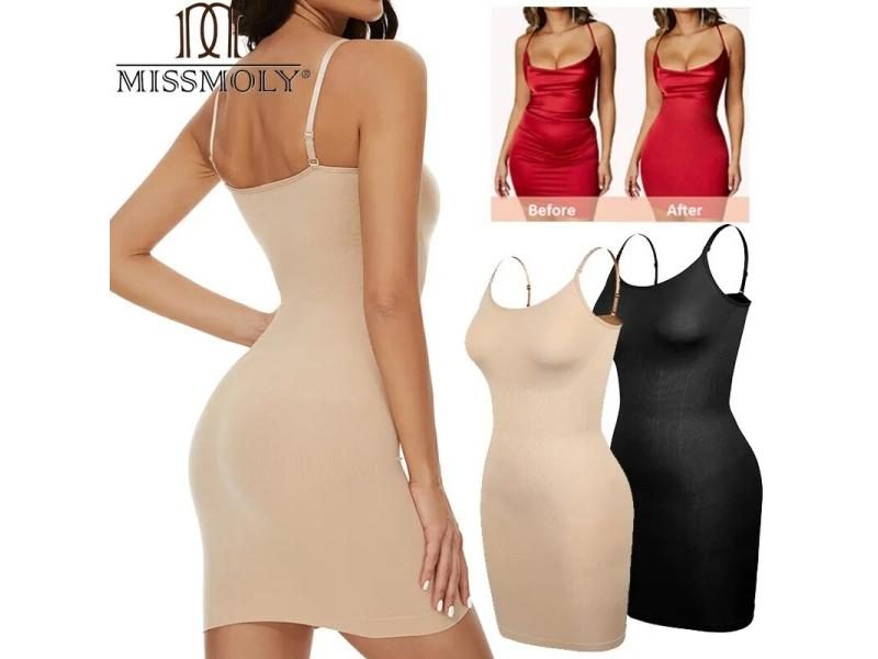 Womens Shaperwear Slips For Under Dresses - Tummy Control Seamless Carousel 2