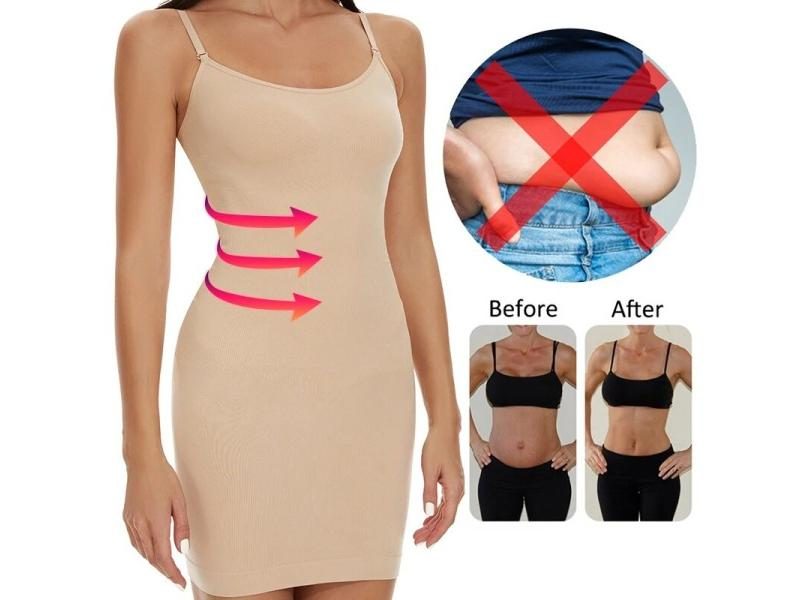Womens Shaperwear Slips For Under Dresses - Tummy Control Seamless Carousel 1