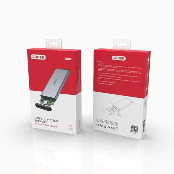Unitek USB SSD Enclosure - USB3.0, M.2, SATA/NFGG (Y-3365) Carousel 4