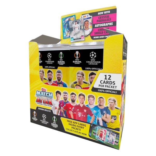 MATCH ATTAX UEFA Champions League 2021 2022 Edition Trading Card Booster Box Carousel 1