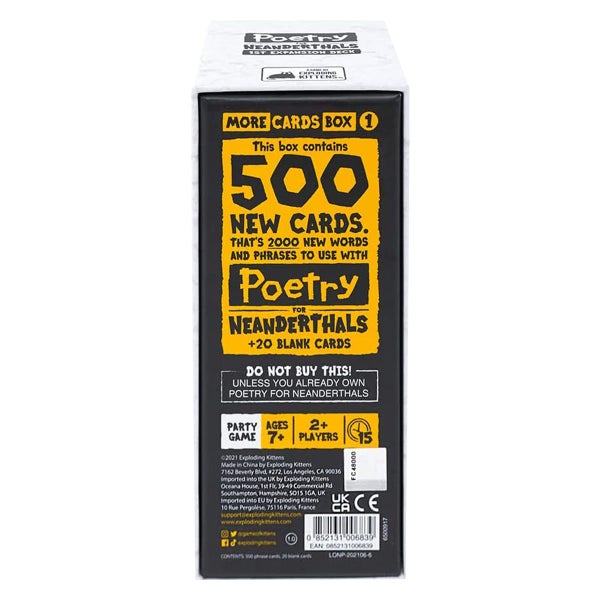 Poetry for Neanderthals Expansion Carousel 2