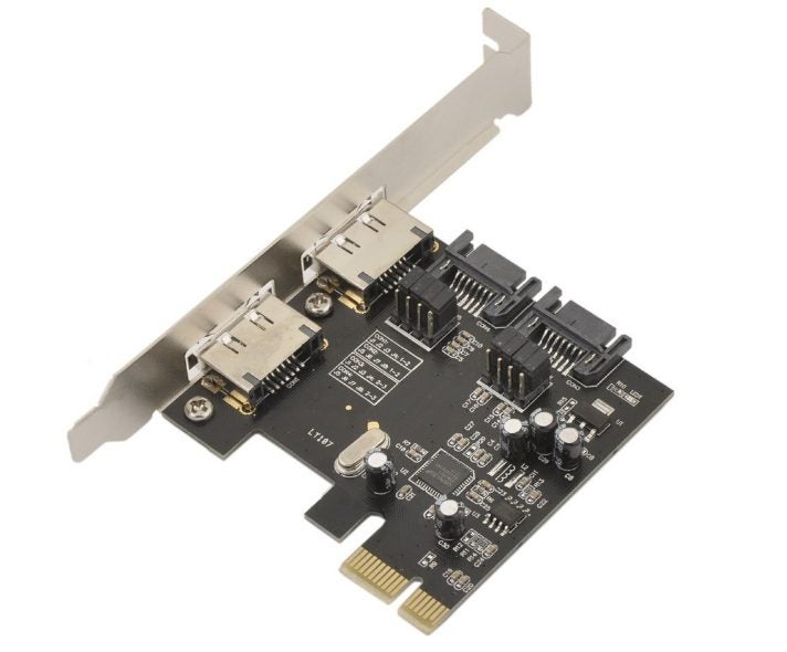 2 Port eSATA 3.0 & 2 Port SATA 3.0 Serial SATA III to PCI-E PCI Express Card Carousel 1