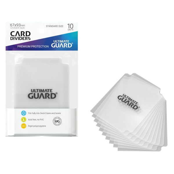 Ultimate Guard Card Dividers Standard Size Transparent 10ct Carousel 3