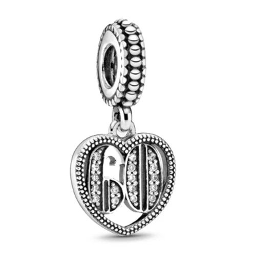 Sterling Silver 60 Charm - Fit's Pandora Bracelet Carousel 1