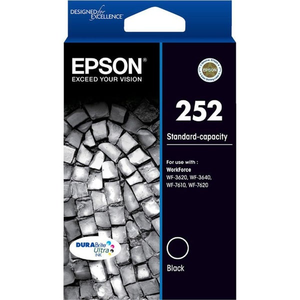 Epson 252 Black Ink Cartridge WF-3620 WF-3640 WF-7610 WF-7620 T252192 Carousel 1