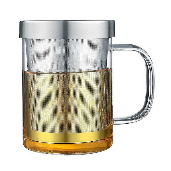 Glass Teapot with Infuser - Loose Leaf Tea Kettle with Stainless Steel Infuser Carousel 1
