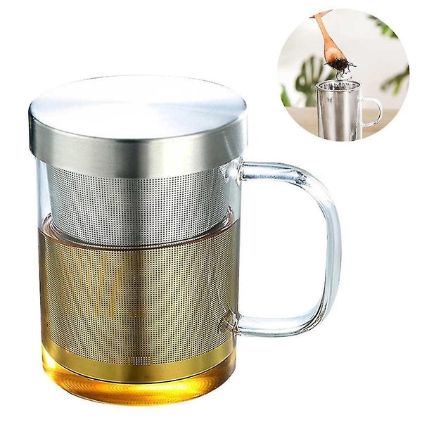 Glass Teapot with Infuser - Loose Leaf Tea Kettle with Stainless Steel Infuser Carousel 2