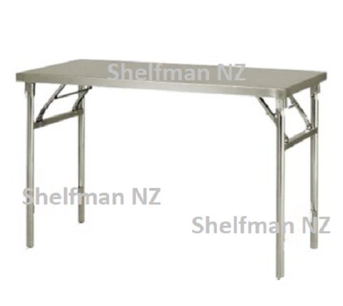 Foldable stainless steel workbench /table 1200mm L x 600mm W x 900mm H Carousel 1