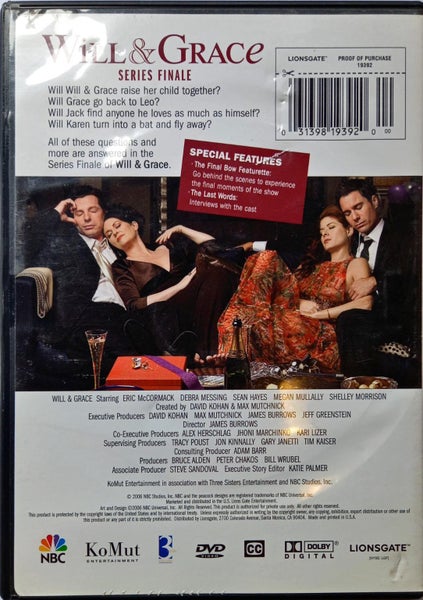 Will and Grace Series Finale (Region 1 version) Carousel 2
