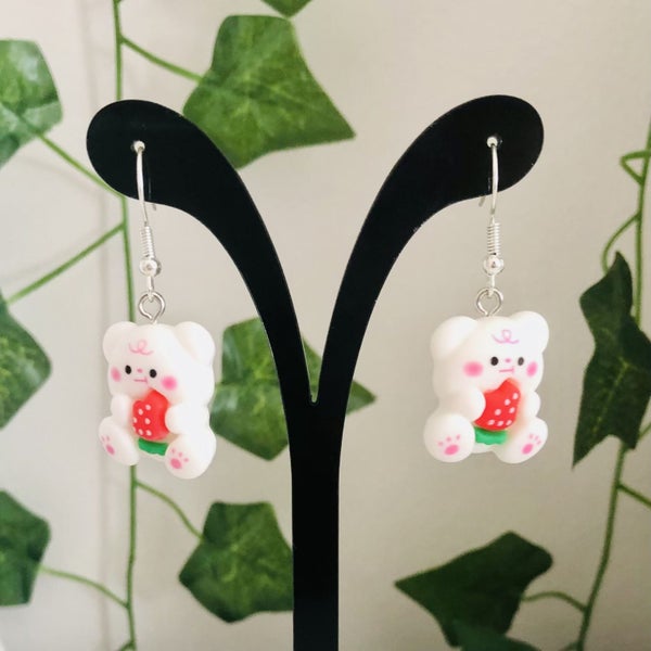 ^•^1 x Earrings - Bunny Marshmallows Cloud Boba Star Goose Egg Bear Carousel 9