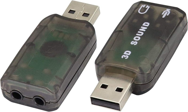 USB Sound Card Adapter 5.1 Channel External Adapter Stereo Sound Card Converter Carousel 1
