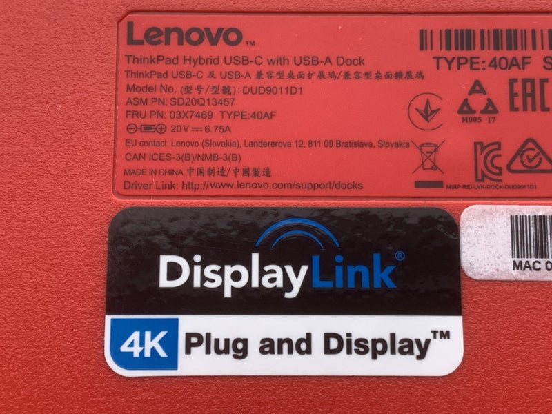 Lenovo ThinkPad Hybrid USB-C with USB-A Universal Dock 40AF - Bargain Price! Carousel 2