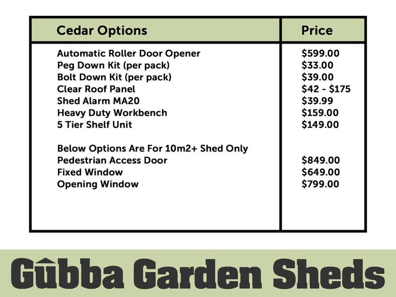 Duratuf Estate Matakana Lifestyle Shed / 2.4M x 2.0M Carousel 5