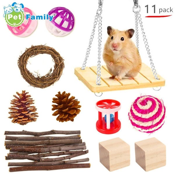 Hamster Toys Set 11pcs Guinea Pig Carousel 1