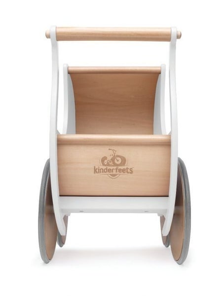 Kinderfeets: Wooden Toy Pram - White Carousel 2