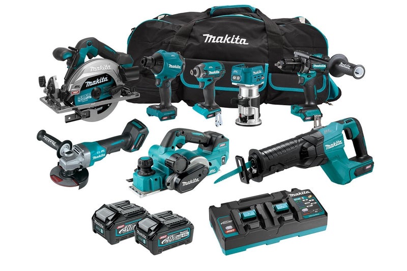 Makita 40V Max Brushless 8-Pc.Combo 4.0Ah Kit Carousel 2