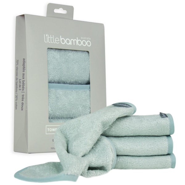 Little Bamboo: Towelling Washer - Whisper (3 pk) Carousel 2