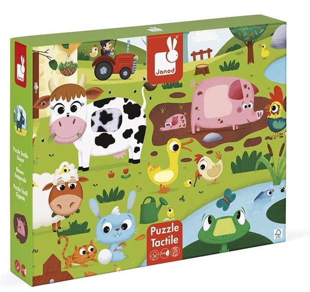 Janod: Farm Animals Tactile Puzzle Carousel 5