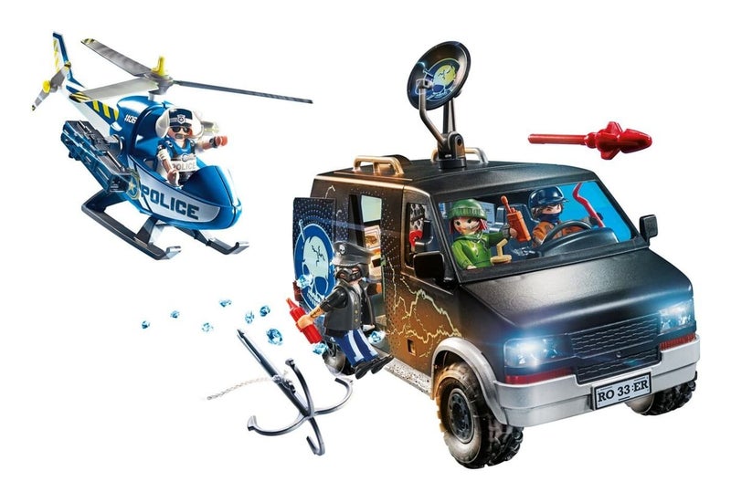Playmobil: City Action - Helicopter Pursuit with Runaway Van (70575) Carousel 2
