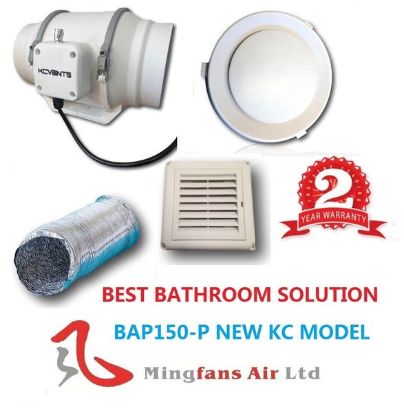 BAP200P INLINE BATHROOM MIXED FLOW EXHAUST UNIT-L ON SALE Carousel 1