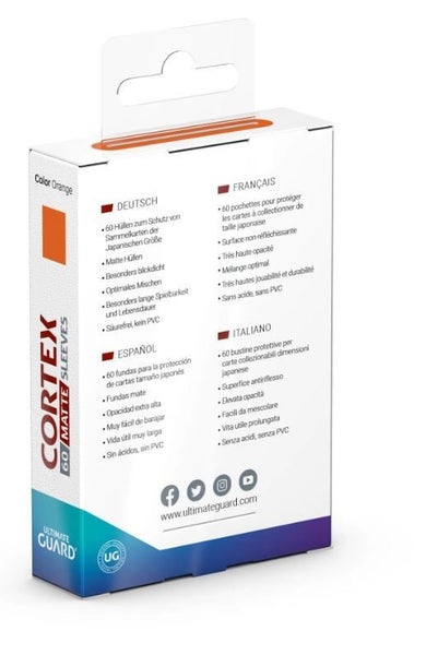 Ultimate Guard: Cortex Japanese Sleeves (60ct) - Matte Orange Carousel 3