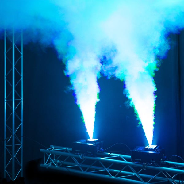 Vertical Smoke Machine 12x4W 4in1 LED Carousel 16