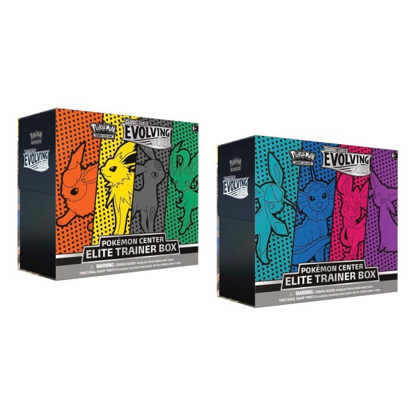 Pokemon TCG Evolving Skies Pokemon Center Elite Trainer Box Pair Set Carousel 1