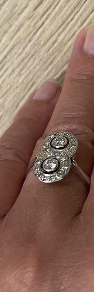 Art deco diamond infinity ring heirloom piece Carousel 14