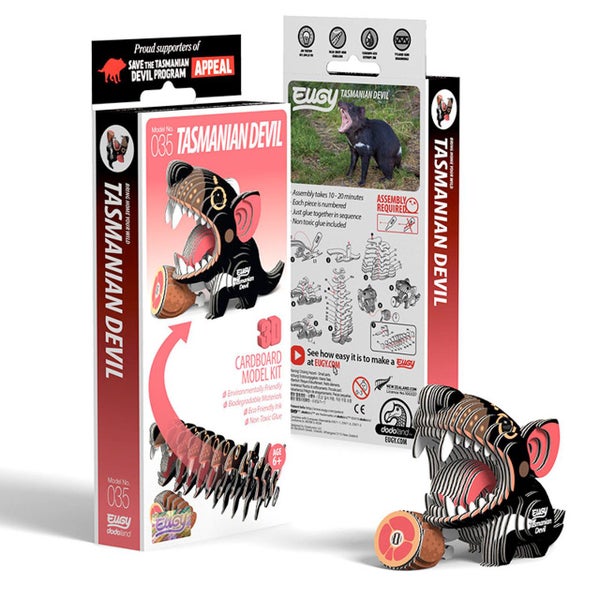 Eugy: Tasmanian Devil - 3D Cardboard Model Carousel 1