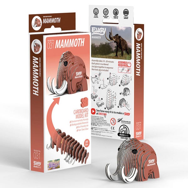 Eugy: Mammoth - 3D Cardboard Model Carousel 1