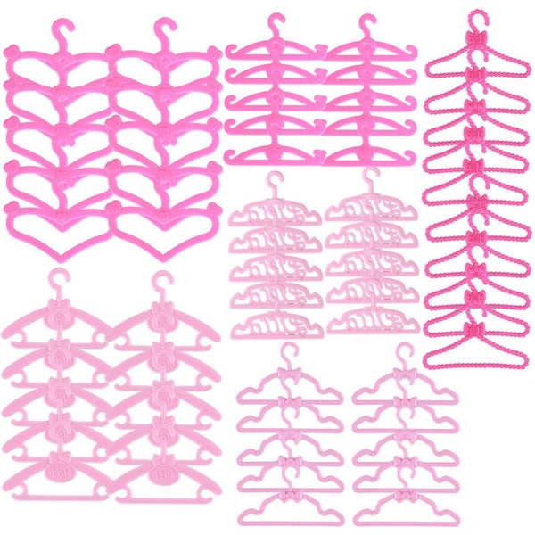 60pcs Barbie Doll Cloth Coat Hangers i2111HP0 Carousel 5