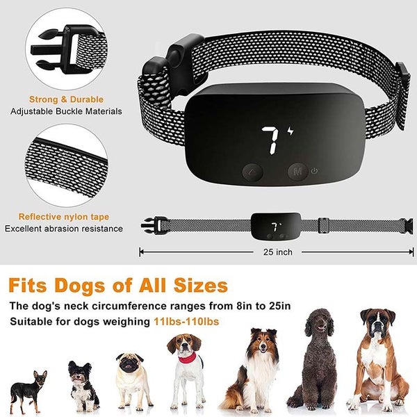 Bark Collar for Dogs Rechargeable Anti Barking Adjustable Sensitivity -Black Carousel 2