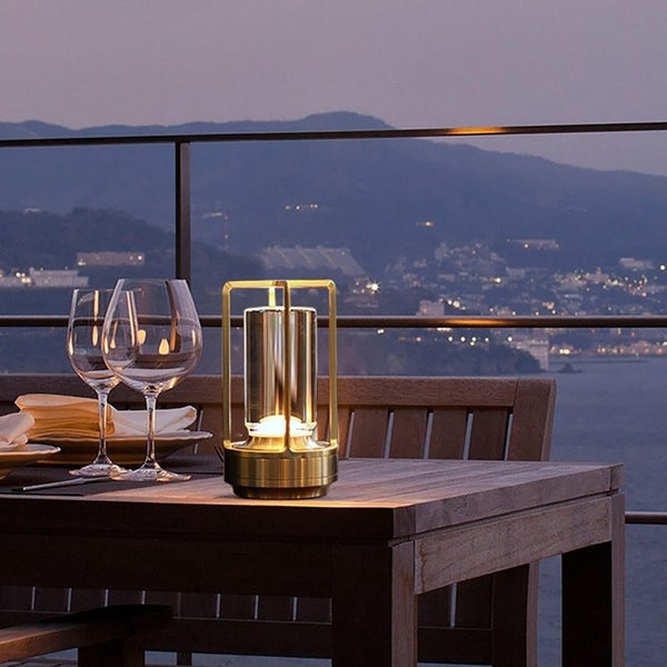 Modern Cordless 3 Color Dimmable Touch Control Table Lamp - USB Rechargeable Carousel 17