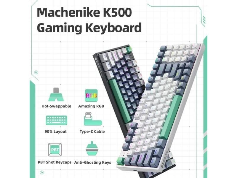 Machenike K500 94 Keys RGB Wired Hot Swappable Gaming Keyboard For Mac Windows Carousel 2