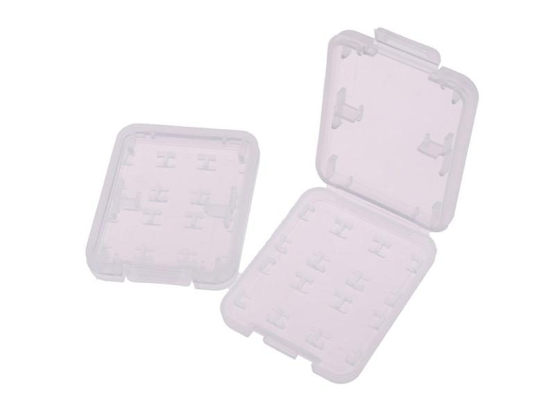 8 In 1 Transparent Hard Micro SD SDHC TF MS Memory Card Storage Box Protector Carousel 1