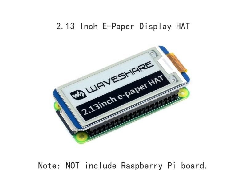 2.13inch E-Paper Eink Display Screen Extension HAT Starter Kit For RPI Carousel 1
