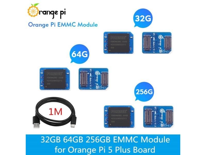 Orange Pi 32GB 64GB 256GB EMMC Module For Orange Pi 5 Plus Board With Fast Read Carousel 2