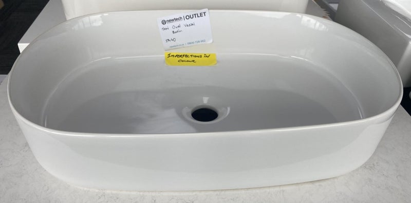 TONI OVAL VESSEL BASIN - GLOSS WHITE **IMPERFECTIONS** Carousel 1