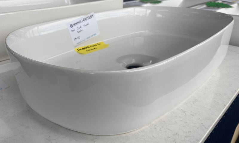 TONI OVAL VESSEL BASIN - GLOSS WHITE **IMPERFECTIONS** Carousel 2