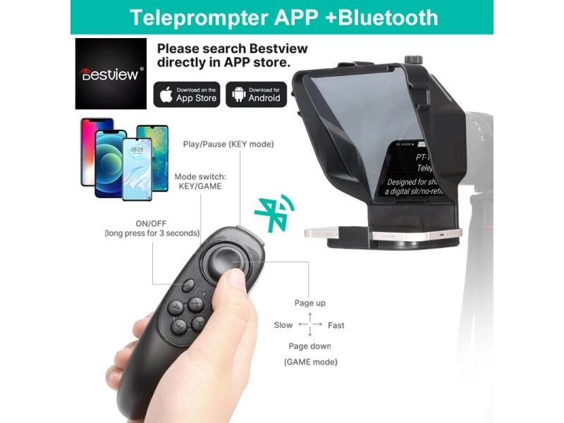 Ulanzi RT02 Portable Mini Teleprompter For Tablet/SLR Camera Carousel 1