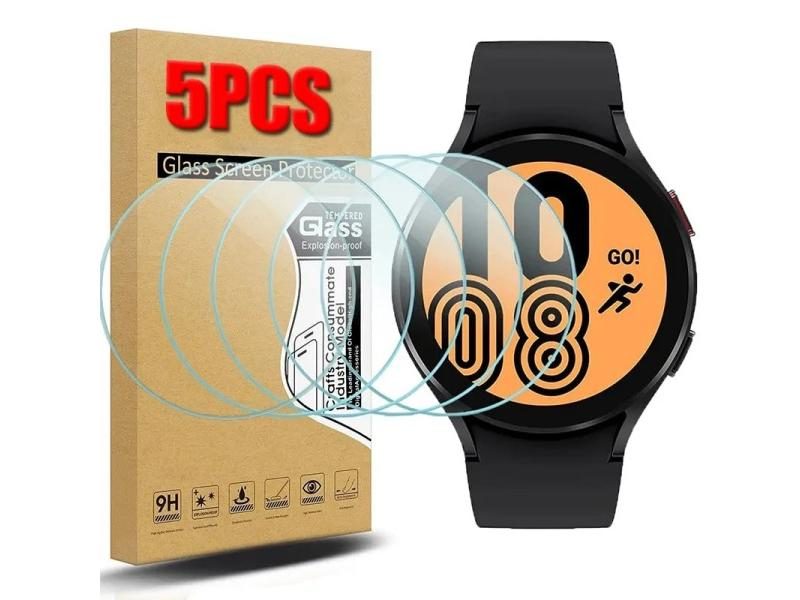 1-5pcs Tempered Glass Protection For Samsung Galaxy Watch 5 4 40/44MM 3 41/45MM Carousel 1