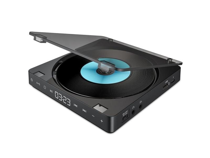 Retail Compact Rechargable CD Player With Touch Button Double Headphones Carousel 2