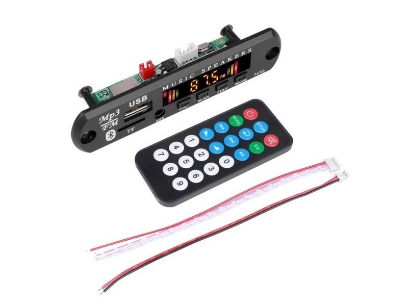 KEBIDU 12V MP3 WMA Decoder Board With FM AUX USB TF Radio For Car Speaker Carousel 1